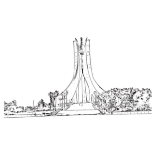 Landmark Of Algiers Algeria Sticker