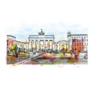 Landmark With Building View Of Berlin Capital Of Germany Sticker