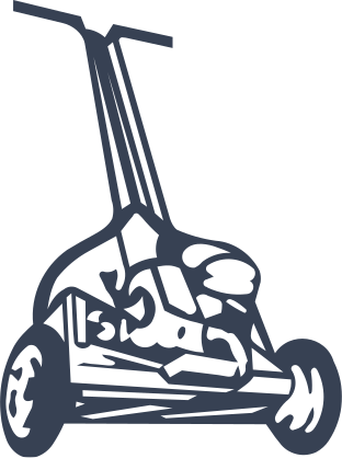 Landscaper Gardener Lawn Mower Sticker