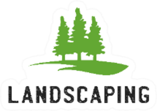 Landscaping Logo Illustration Sticker
