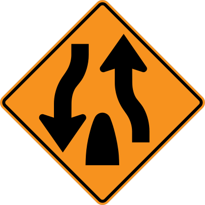 Lanes Coming Together Sticker