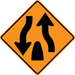 Lanes Coming Together Sticker