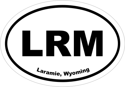 Laramie, Wyoming Oval Stickers
