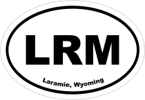 Laramie, Wyoming Oval Stickers