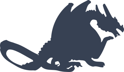 Large Dragon Looking Down Sticker