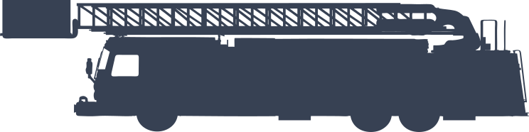 Large Fire Truck With Ladder Sticker