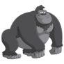 Large Gorilla Cartoon Sticker