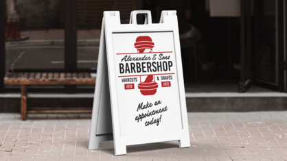 Large Sidewalk A-Frame Sign