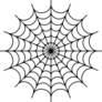 Large Spider Web Halloween Sticker
