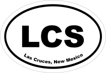 Las Cruces, New Mexico Oval Stickers
