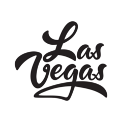 Las Vegas, Nevada Lettering Sticker