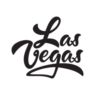 Las Vegas, Nevada Lettering Sticker