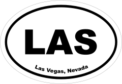 Las Vegas, Nevada Oval Stickers