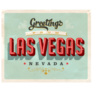 Las Vegas Nevada Touristic Greeting Card Sticker
