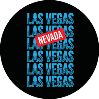 Las Vegas Nevada Typography Sticker