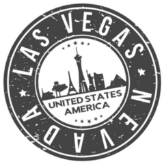 Las Vegas Nevada Usa Stamp Skyline Sticker