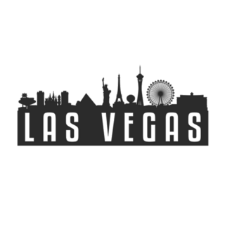 Las Vegas, Nv, Usa Skyline Sticker