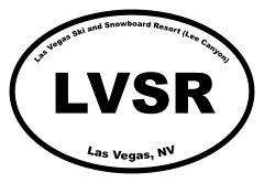 Las Vegas Ski and Snowboard Resort (Lee Canyon) Oval Sticker