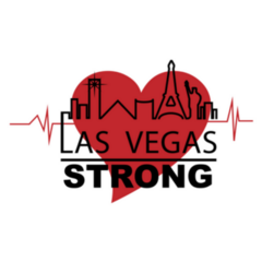 Las Vegas Strong Nevada Red Heart Sticker