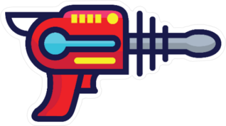 Laser Gun Toy Sticker