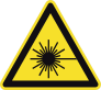 Laser Radiation Sign Sticker