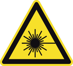 Laser Radiation Sign Sticker