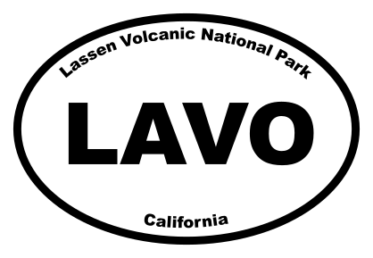 Lassen Volcanic National Park Oval Sticker