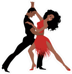Latin Ballroom Dance Sticker