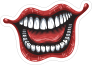 Laughing Joker Comic Sticker