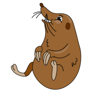 Laughing Mole Sticker
