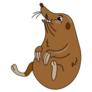 Laughing Mole Sticker