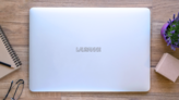 Lausanne In Switzerland Emblem Sticker on a Laptop (New) example