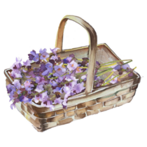 Lavender Basket Sticker