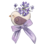 Lavender & Bird Sticker