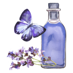 Lavender Bottle Sticker