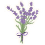 Lavender Bouquet Bow Sticker