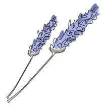 Lavender Branches Sticker