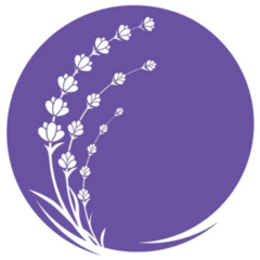 Lavender Circle Icon Sticker