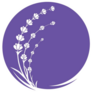 Lavender Circle Icon Sticker