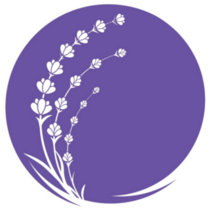 Lavender Circle Icon Sticker