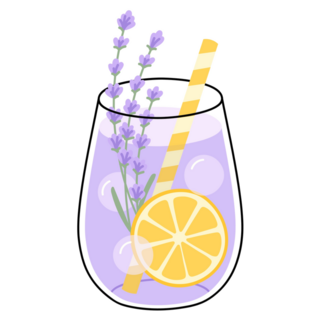 Lavender Drink Sticker