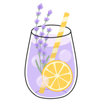 Lavender Drink Sticker