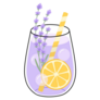 Lavender Drink Sticker