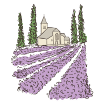 Lavender Farm Sticker