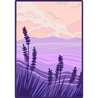 Lavender Field Sticker