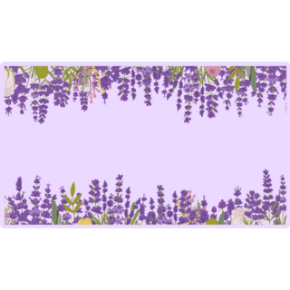 Lavender Flowers Frame Sticker