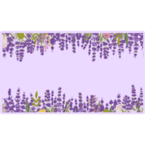 Lavender Flowers Frame Sticker