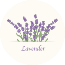 Lavender Flowers Sticker
