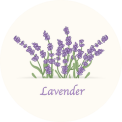 Lavender Flowers Sticker