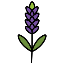 Lavender Icon Sticker